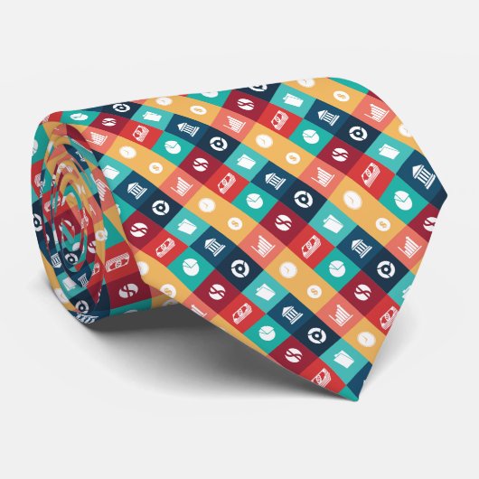 プロフェッショナルバンカーアイコニックピクトグラム ネクタイ (ロール)