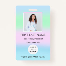 プロフェッショナルバーコードフォトIDヘルスナースドクター バッジ
