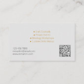 プロフェッショナルバーテンダーエレガント設計 名刺 (裏面)