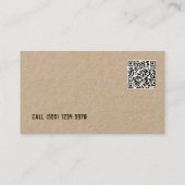 プロフェッショナルバーテンダーカスタムQR 名刺 (裏面)