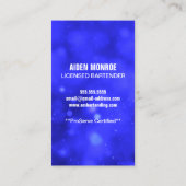 プロフェッショナルバーテンダー 名刺 (裏面)