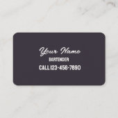 プロフェッショナルバーテンダー 名刺 (裏面)
