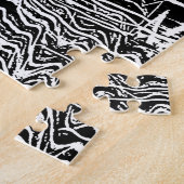 プロフェッショナルバードウォッチャー自然白黒ダック ジグソーパズル (側面)