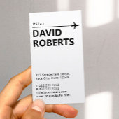 プロフェッショナルパイロットアビエータープレインミニマリスト 名刺