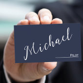 プロフェッショナルパイロット会社ネイビーブルー航空 名刺