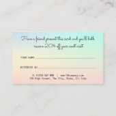 プロフェッショナルパステモダンルシェーズ 紹介カード (裏面)