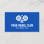 プロフェッショナルパデルテニス名刺テンプレート 名刺 (正面)