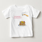 プロフェッショナルパンケーキイーターパンケおもしろいーキ ベビーTシャツ (正面)