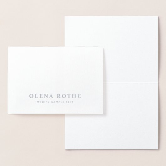 プロフェッショナルパーソナライズされた銀箔 箔カード (ディスプレー)