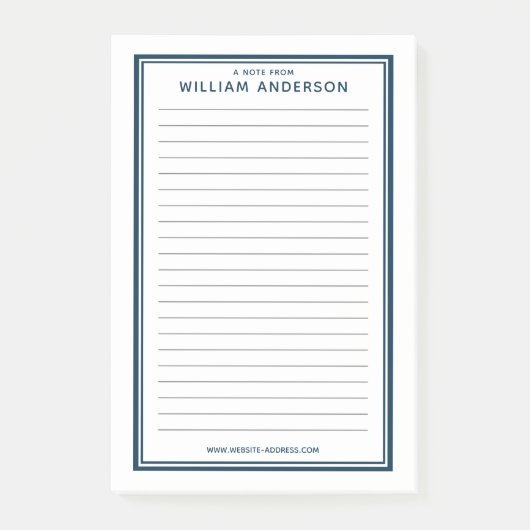 プロフェッショナルパーソナライズされた ポストイット (正面)