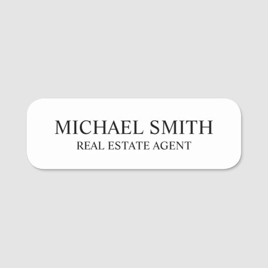 プロフェッショナルパーソナライズされた 名札 (正面)