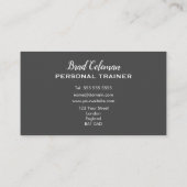 プロフェッショナルパーソナルトレーナージムフィットネスコーチ 名刺 (裏面)