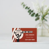 プロフェッショナルパーソナルトレーナーフィットネスインストラクター 名刺 (スタンド正面)