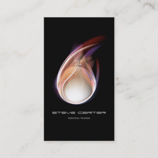 プロフェッショナルパーソナルトレーナー野球のコーチカード 名刺 (正面)