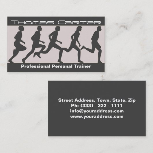 プロフェッショナルパーソナルトレーナー/フィットネスカード 名刺 (正面/裏面)