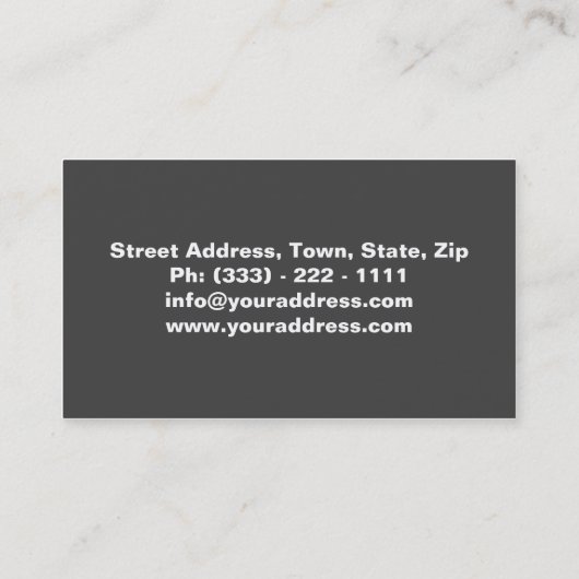 プロフェッショナルパーソナルトレーナー/フィットネスカード 名刺 (裏面)