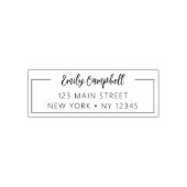 プロフェッショナルパーソナル差出人住所ミニマル セルフインキングスタンプ (デザイン)
