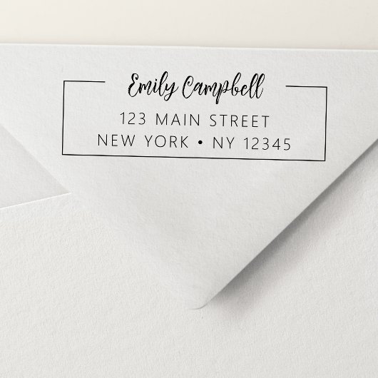 プロフェッショナルパーソナル差出人住所ミニマル セルフインキングスタンプ