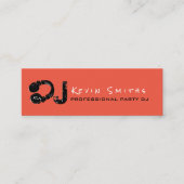 プロフェッショナルパーティーDJミュージックDeejay スキニー名刺 (正面)
