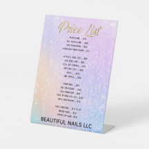 プロフェッショナルパープルグリッターネイルサロン価格表