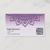 プロフェッショナルパープルマンダラヨガ名刺 ロイヤリティカード (正面)