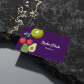 プロフェッショナルパープル栄養士ダイエットQRコード 名刺