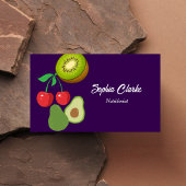 プロフェッショナルパープル栄養士ダイエットQRコード 名刺