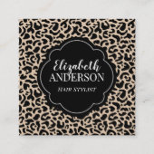 プロフェッショナルヒョウ印刷美容師 スクエア名刺