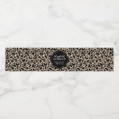 プロフェッショナルヒョウ印刷美容師 ペットボトルラベル (シングルラベル)