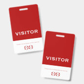 プロフェッショナルビジターバッジのロゴ バッジ (表裏)