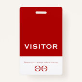 プロフェッショナルビジターバッジのロゴ バッジ (裏面)