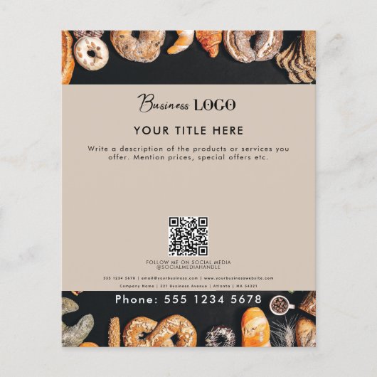 プロフェッショナルビジネスのプロモーション2フォトベージュ チラシ (正面)