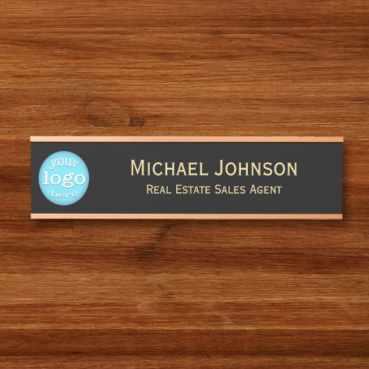 プロフェッショナルビジネスオフィスのロゴ名タイトル サインプレート