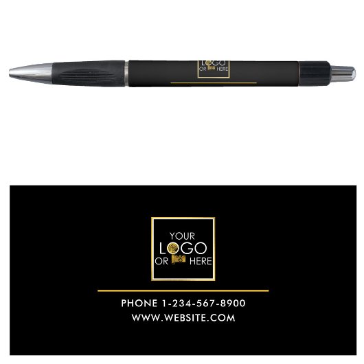 プロフェッショナルビジネスカスタム金ゴールドロゴ写真文字 ボールペン