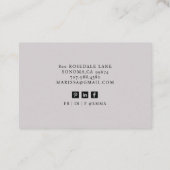 プロフェッショナルビジネスコンサルタントの写真カード 名刺 (裏面)