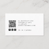 プロフェッショナルビジネスコンサルタント写真QRコード 名刺 (裏面)