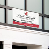 プロフェッショナルビジネスバナー（ロゴ付き） 横断幕 (ビルの外側)