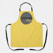 プロフェッショナルビジネスブランドカスタムのロゴイエロー エプロン (正面)