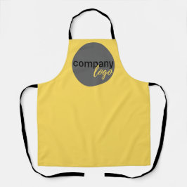 プロフェッショナルビジネスブランドカスタムのロゴイエロー エプロン