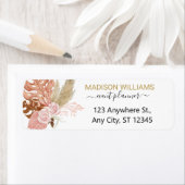 プロフェッショナルビジネスボホフラワーズ差出人住所 ラベル (インサイチュ)