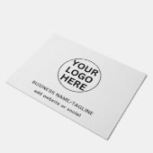 プロフェッショナルビジネスロゴおよび文字ブランドホワイト ドアマット (アングル)