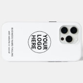 プロフェッショナルビジネスロゴおよび文字ブランドホワイト Case-Mate iPhoneケース (裏面 (横))