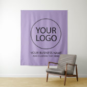 プロフェッショナルビジネスロゴと文字会社パープル タペストリー (インサイチュ)
