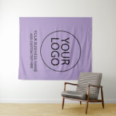 プロフェッショナルビジネスロゴと文字会社パープル タペストリー (インサイチュ(横))