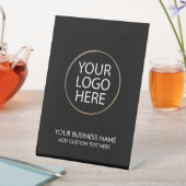 プロフェッショナルビジネスロゴと文字会社ブラック 台座サイン (インサイチュ)