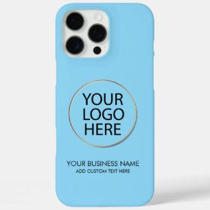 プロフェッショナルビジネスロゴと文字会社ブルー iPhone 16 PRO MAXケース