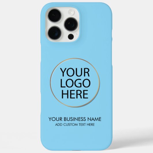 プロフェッショナルビジネスロゴと文字会社ブルー Case-Mate iPhoneケース (裏面)