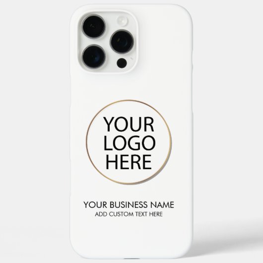 プロフェッショナルビジネスロゴと文字会社ホワイト Case-Mate iPhoneケース (裏面)