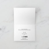 プロフェッショナルビジネスロゴのカスタマイズモダン可能 サンキューカード (内部)