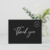 プロフェッショナルビジネスロゴのカスタマイズモダン可能 サンキューカード (スタンド正面)